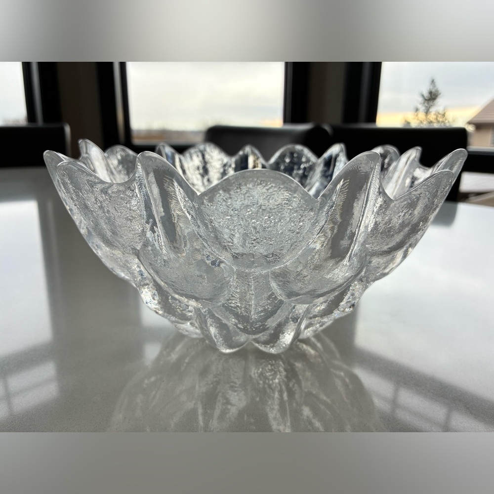Mid Century Scandinavian‎ Crystal Bowl